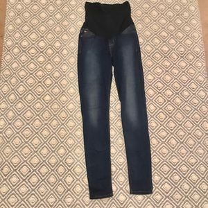 Hudson Maternity Skinny Dark Wash Jeans